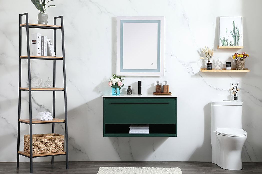 Elegant Bathroom Vanity - Green (VF43536MGN)