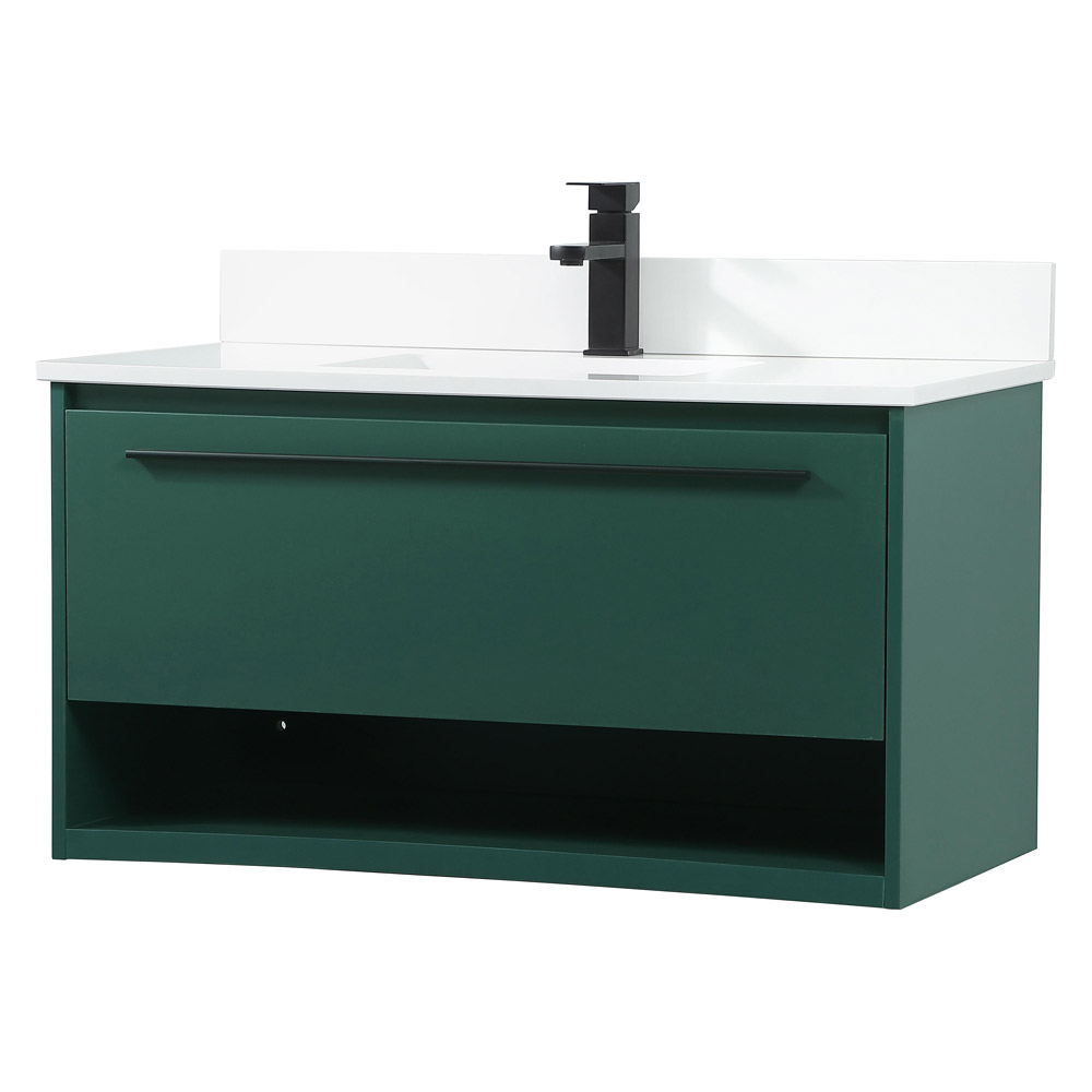 Elegant Bathroom Vanity - Green (VF43536MGN-BS)