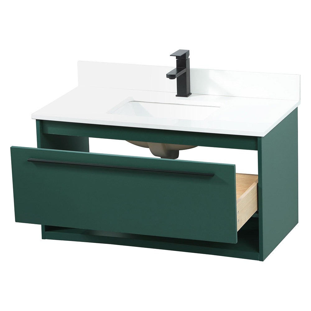 Elegant Bathroom Vanity - Green (VF43536MGN-BS)