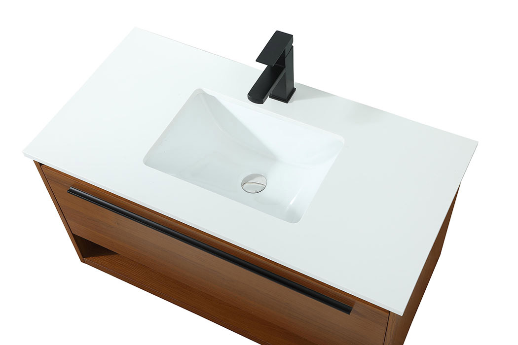 Elegant Bathroom Vanity - Teak (VF43536MTK)