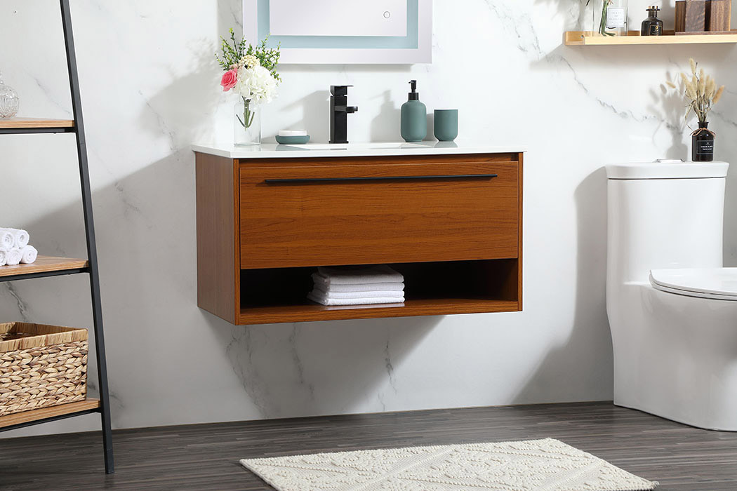 Elegant Bathroom Vanity - Teak (VF43536MTK)