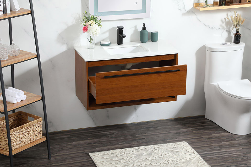 Elegant Bathroom Vanity - Teak (VF43536MTK)