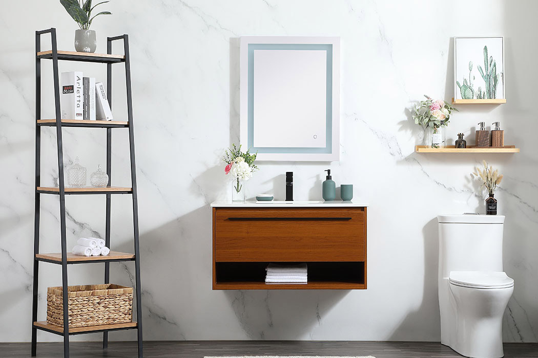 Elegant Bathroom Vanity - Teak (VF43536MTK)