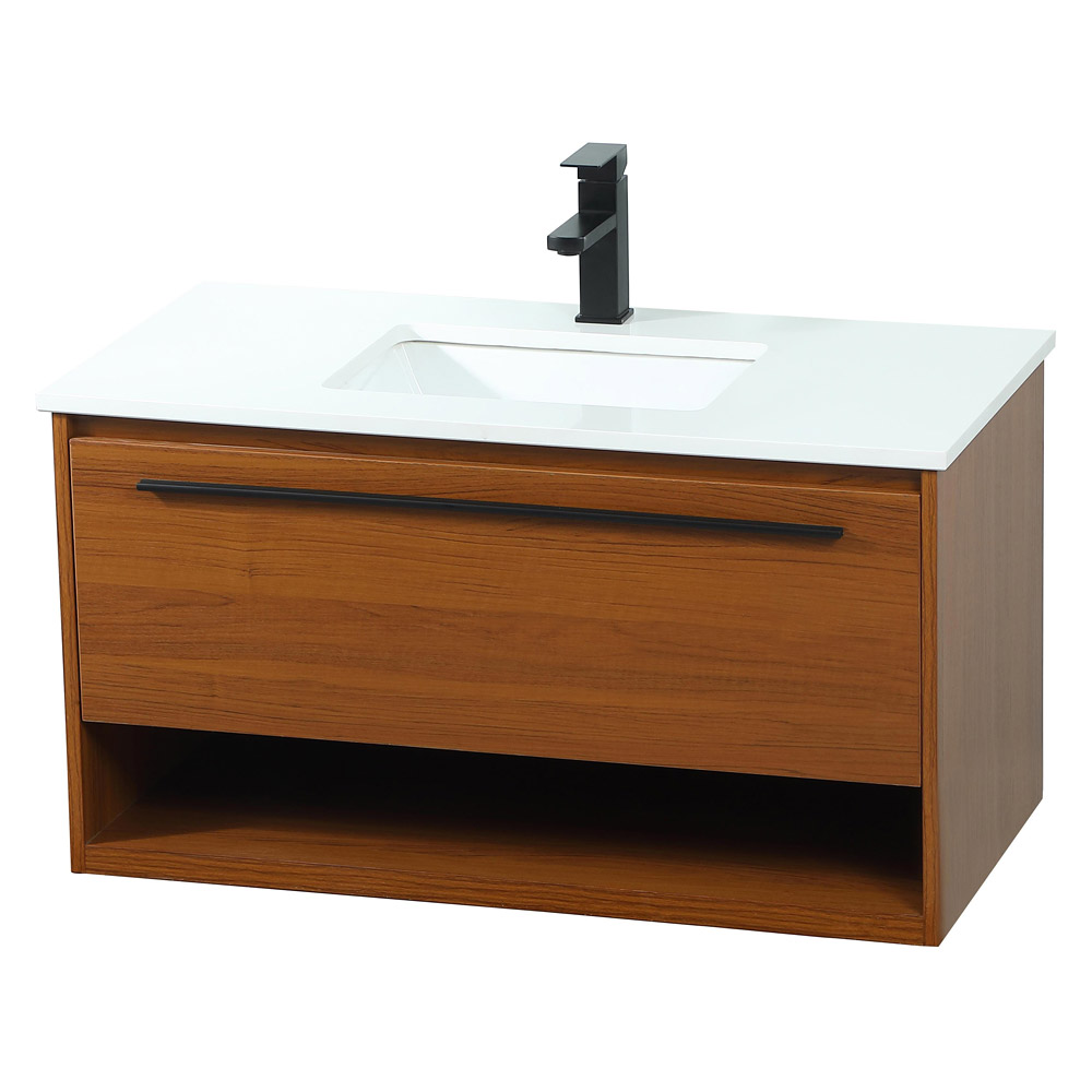 Elegant Bathroom Vanity - Teak (VF43536MTK)