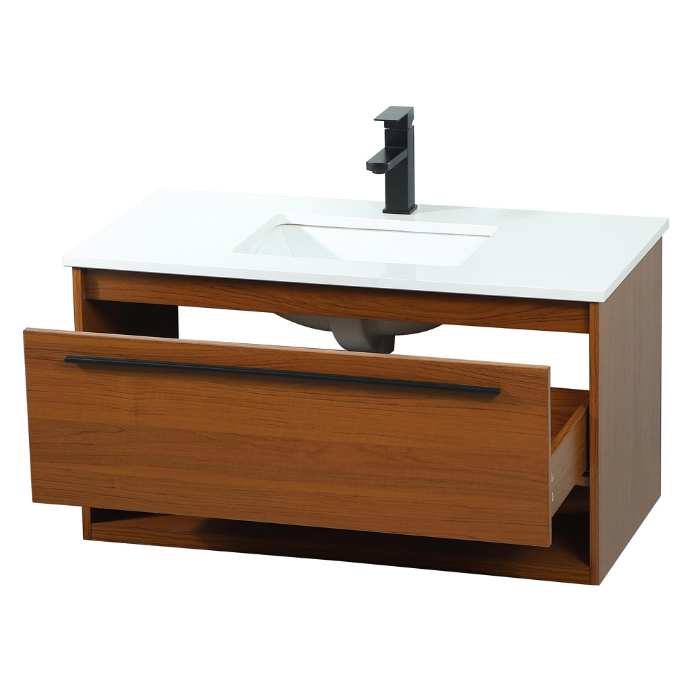 Elegant Bathroom Vanity - Teak (VF43536MTK)