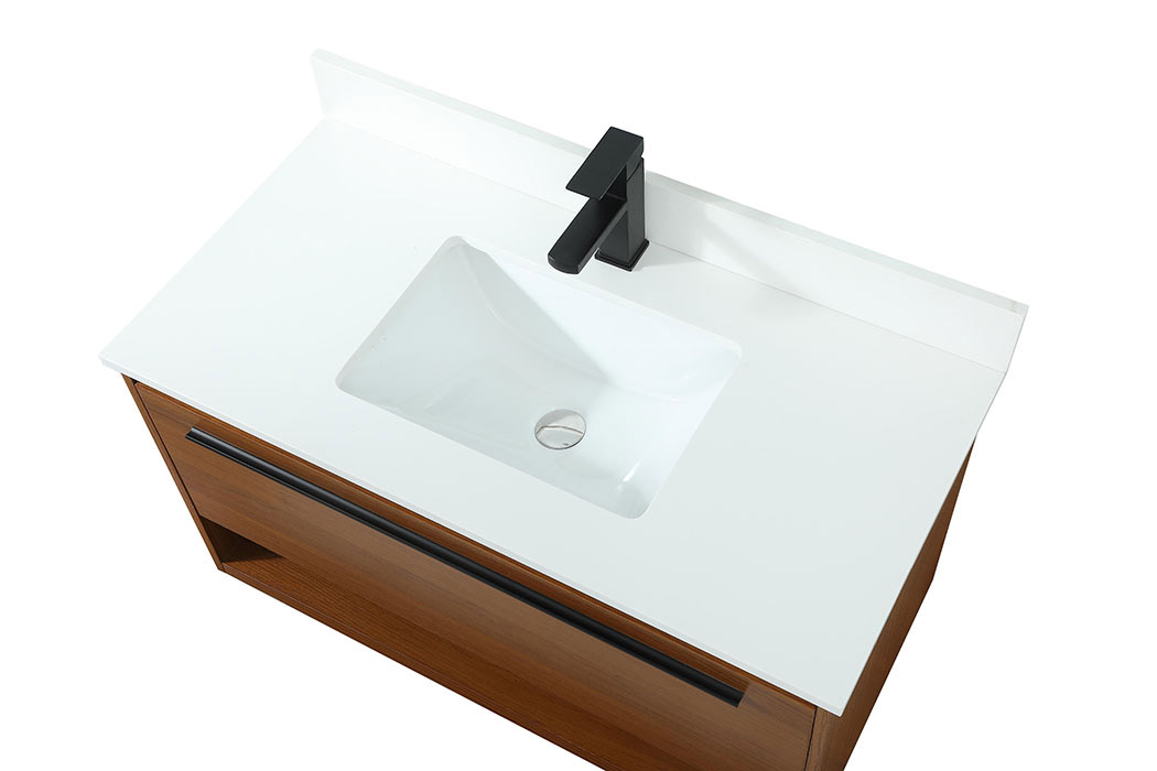 Elegant Bathroom Vanity - Teak (VF43536MTK-BS)