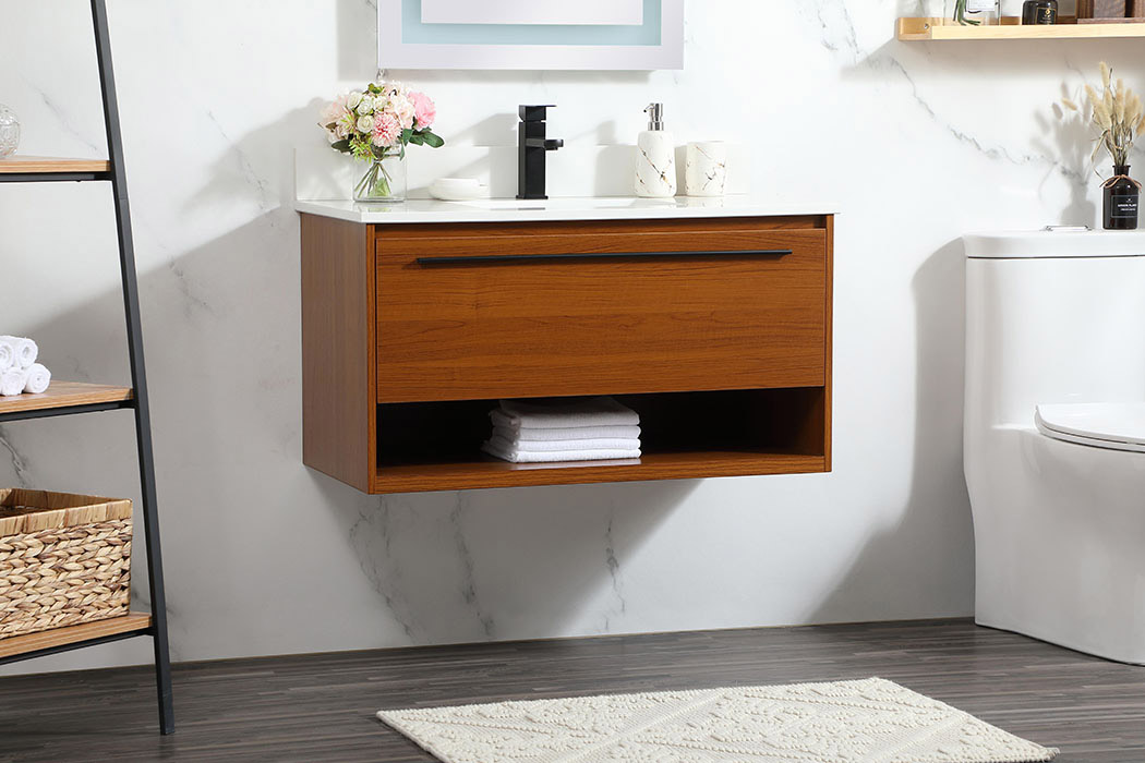 Elegant Bathroom Vanity - Teak (VF43536MTK-BS)