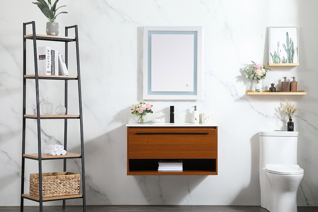 Elegant Bathroom Vanity - Teak (VF43536MTK-BS)