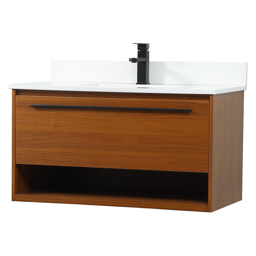 Elegant Bathroom Vanity - Teak (VF43536MTK-BS)