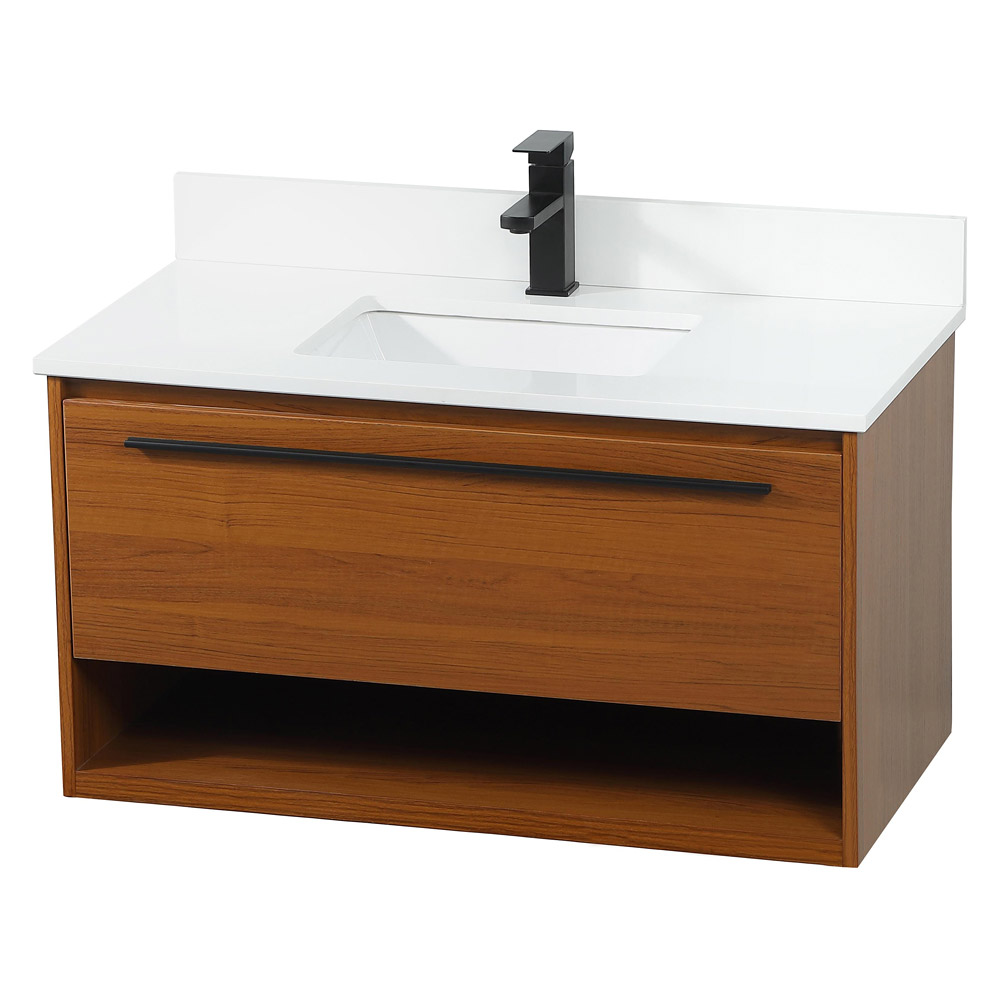 Elegant Bathroom Vanity - Teak (VF43536MTK-BS)