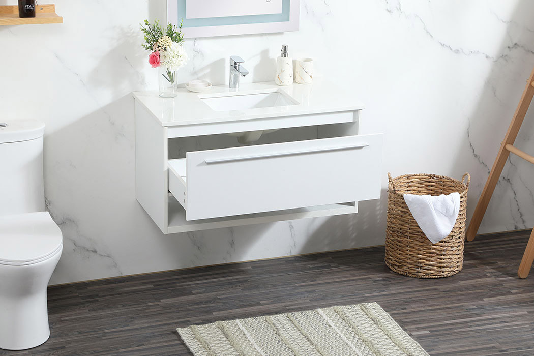 Elegant Bathroom Vanity - White (VF43536MWH)