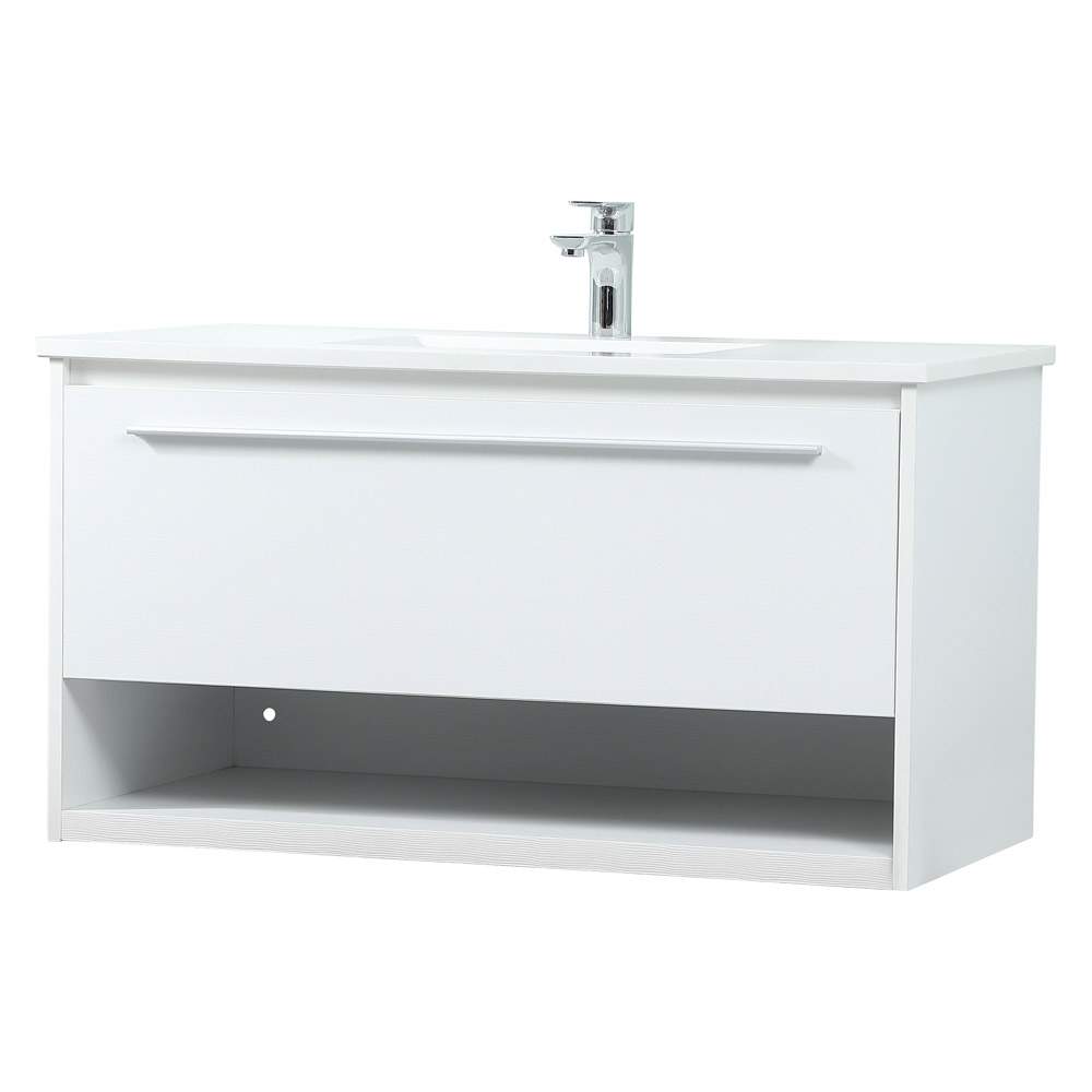 Elegant Bathroom Vanity - White (VF43536MWH)