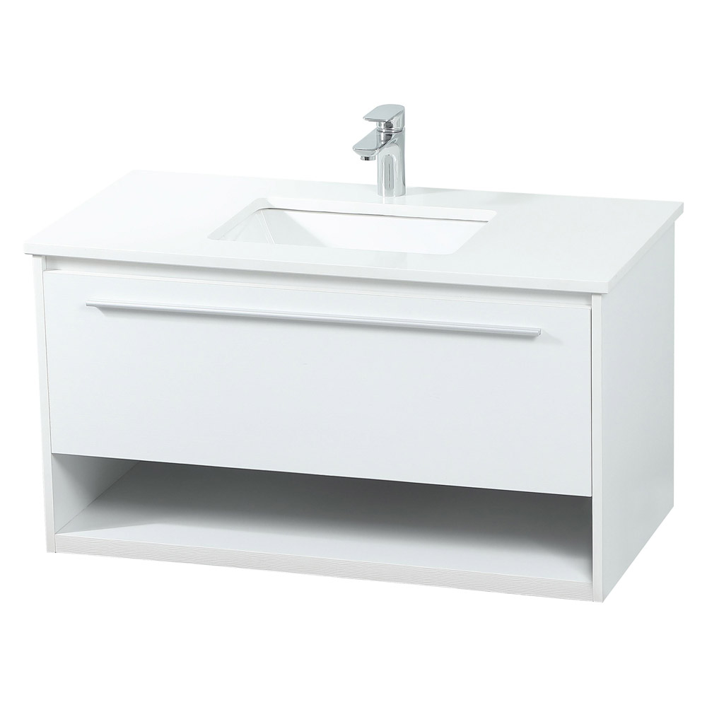 Elegant Bathroom Vanity - White (VF43536MWH)