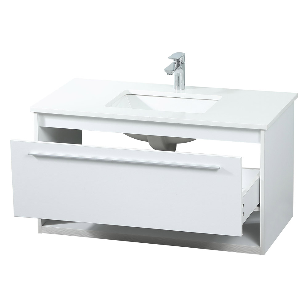 Elegant Bathroom Vanity - White (VF43536MWH)