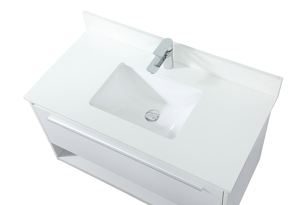 Elegant Bathroom Vanity - White (VF43536MWH-BS)