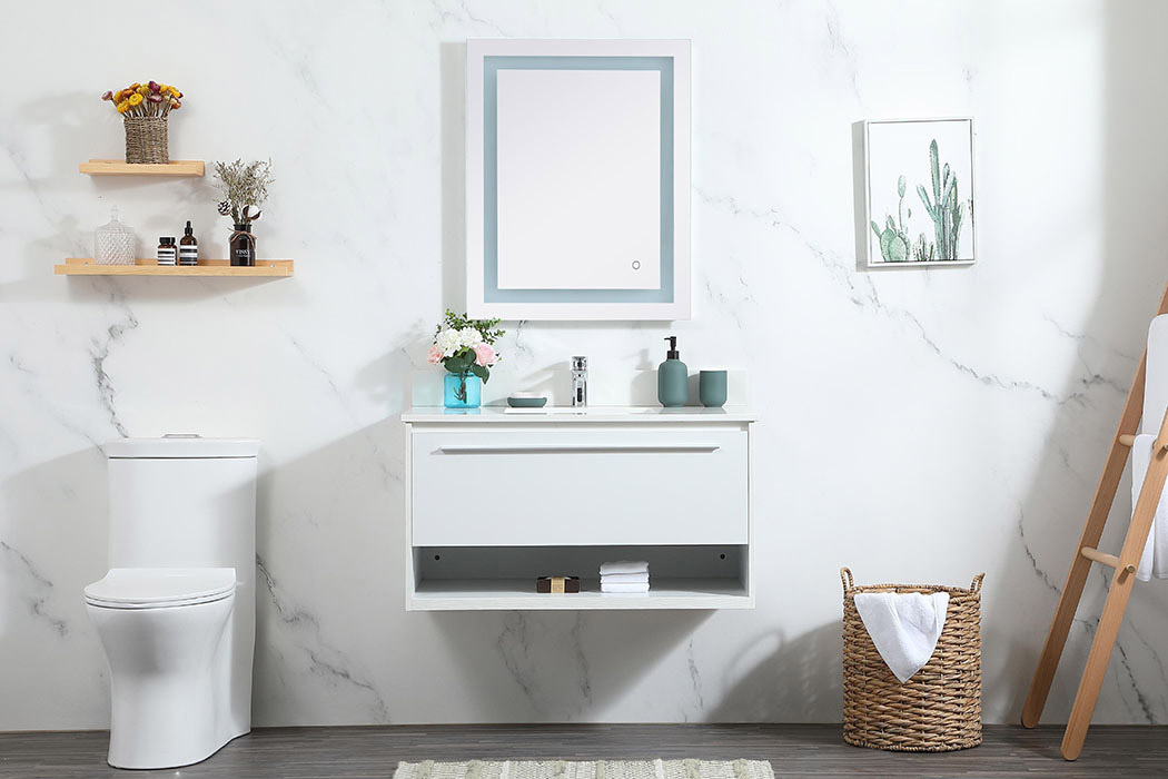 Elegant Bathroom Vanity - White (VF43536MWH-BS)