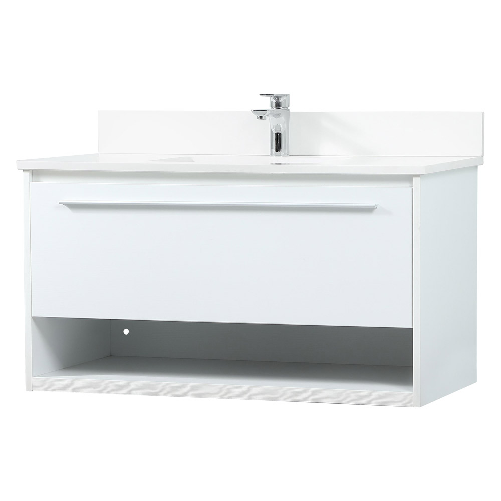 Elegant Bathroom Vanity - White (VF43536MWH-BS)