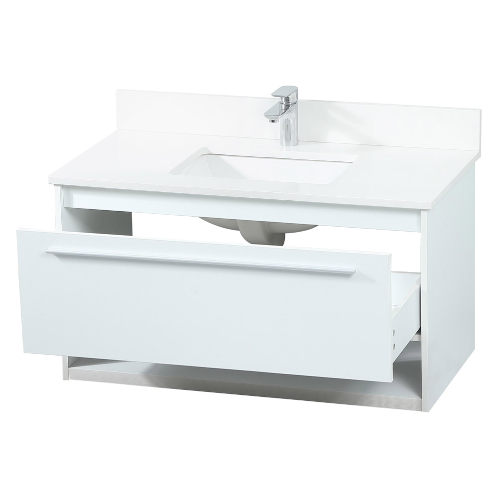 Elegant Bathroom Vanity - White (VF43536MWH-BS)