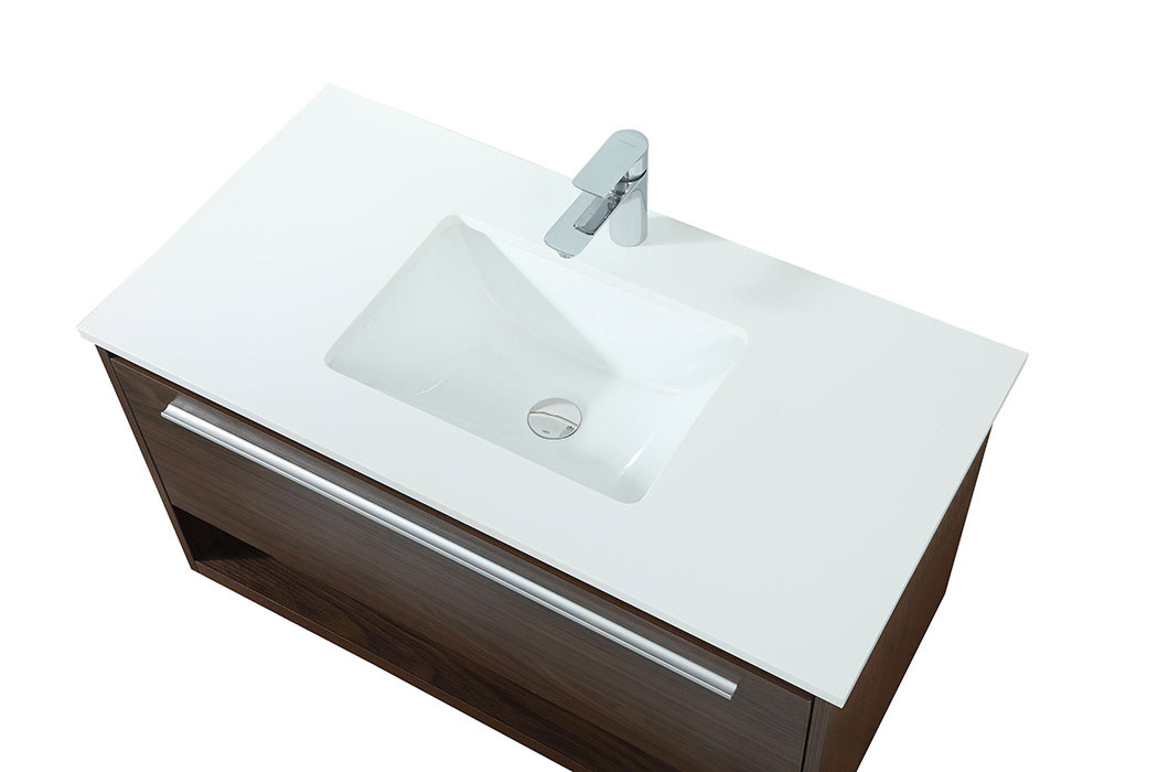 Elegant Bathroom Vanity - Walnut (VF43536MWT)