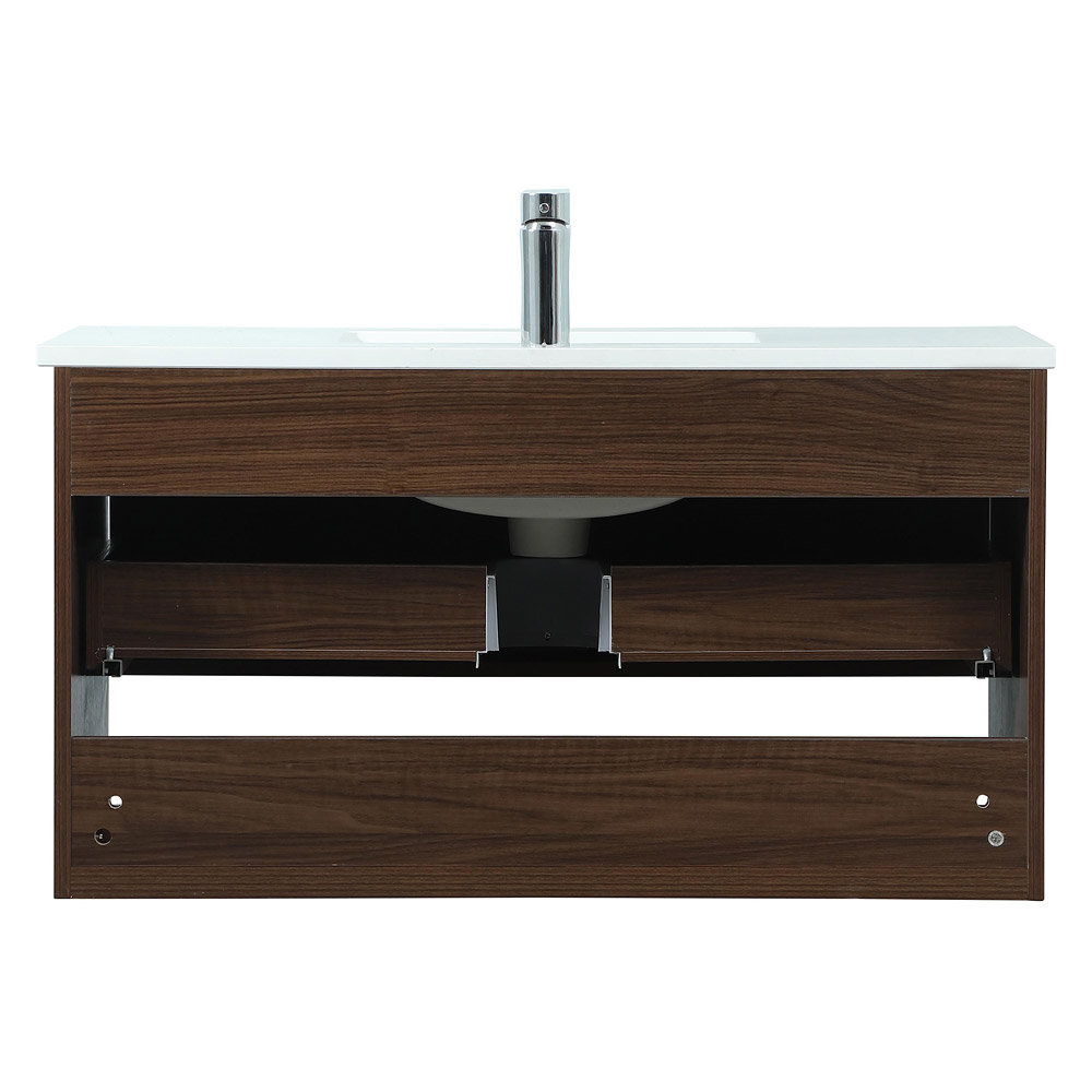 Elegant Bathroom Vanity - Walnut (VF43536MWT)