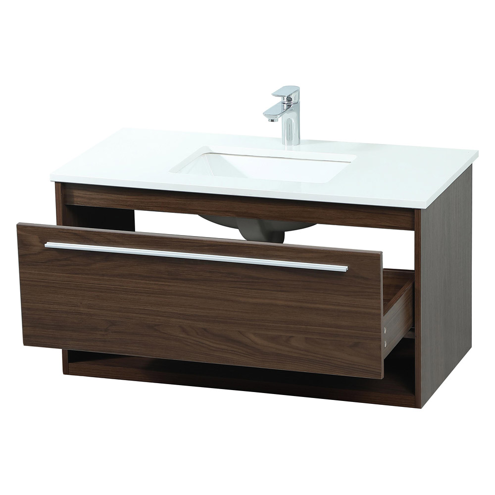 Elegant Bathroom Vanity - Walnut (VF43536MWT)