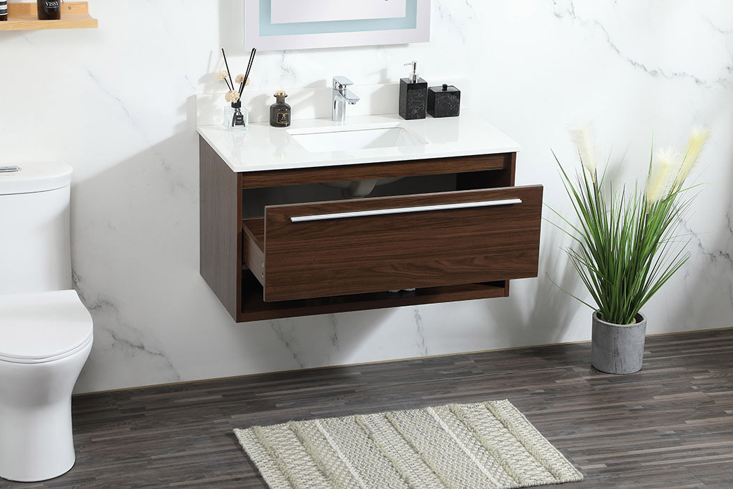 Elegant Bathroom Vanity - Walnut (VF43536MWT-BS)