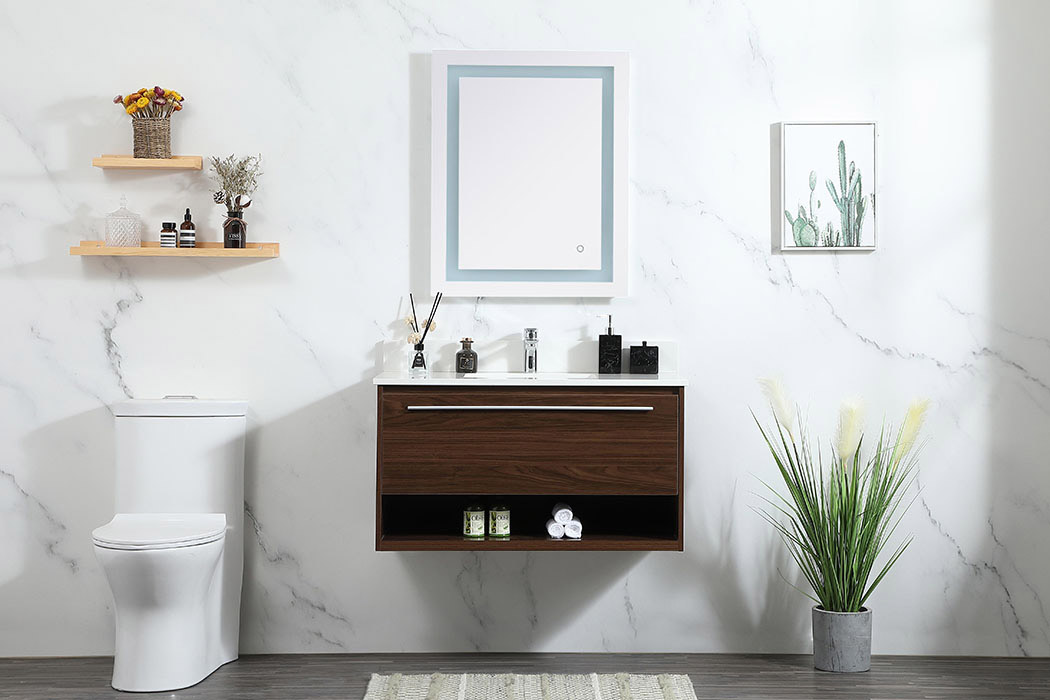 Elegant Bathroom Vanity - Walnut (VF43536MWT-BS)