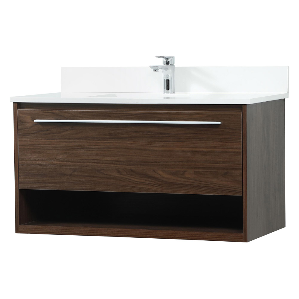 Elegant Bathroom Vanity - Walnut (VF43536MWT-BS)