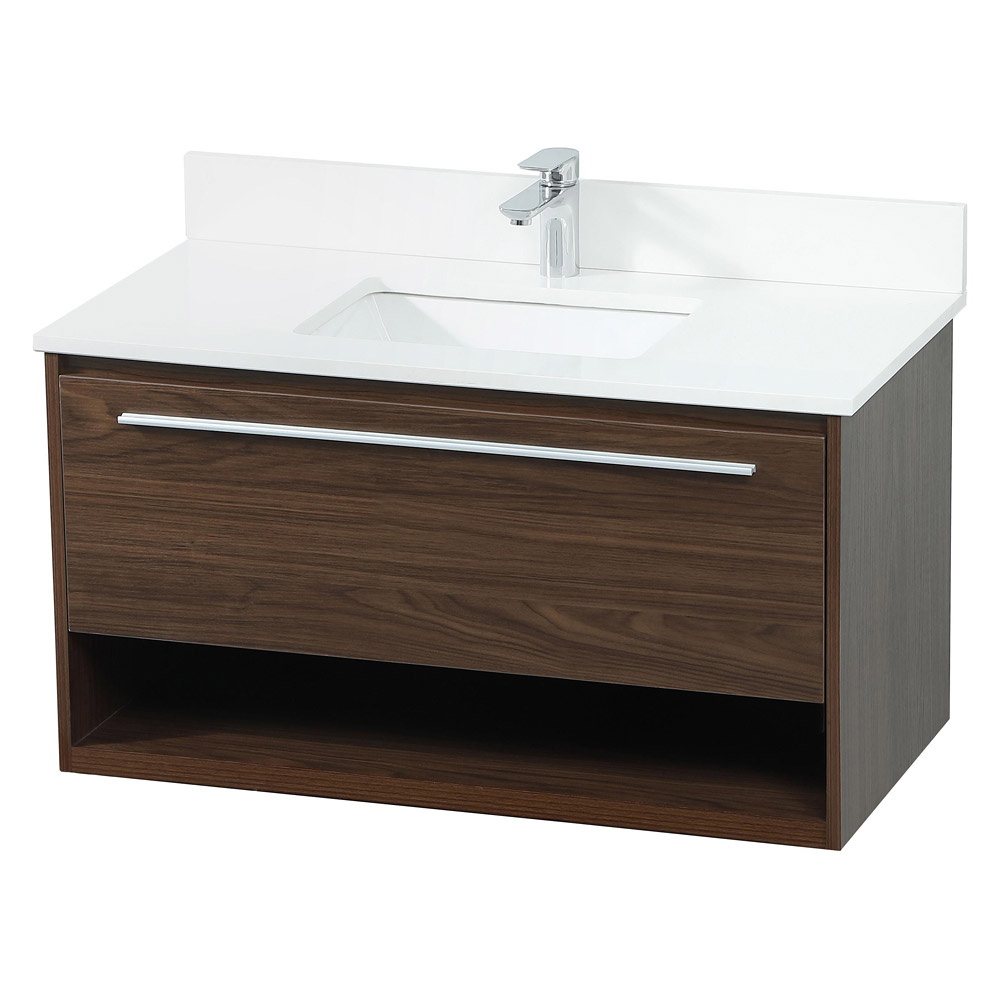 Elegant Bathroom Vanity - Walnut (VF43536MWT-BS)