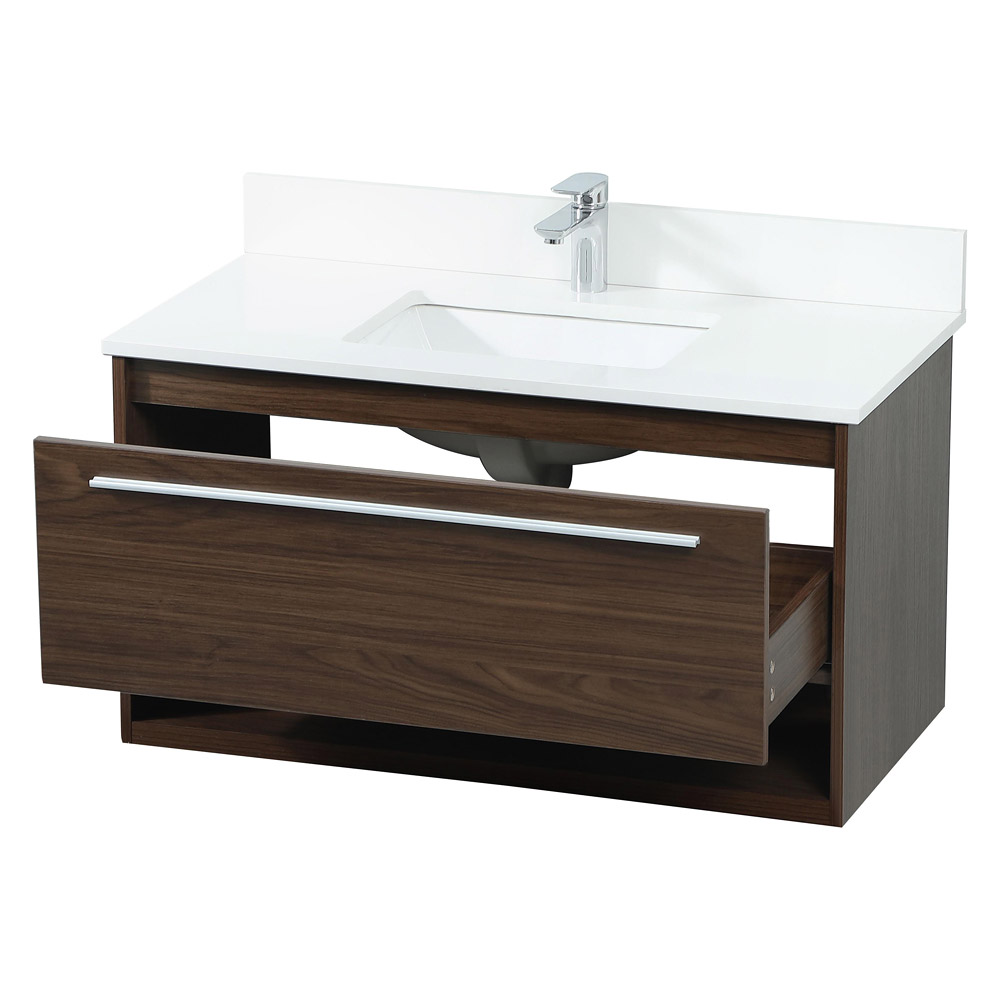 Elegant Bathroom Vanity - Walnut (VF43536MWT-BS)