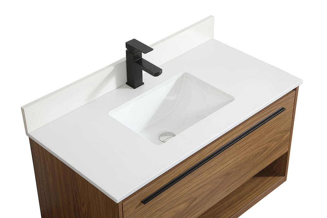 Elegant Bathroom Vanity - Walnut Brown (VF43536WB-BS)