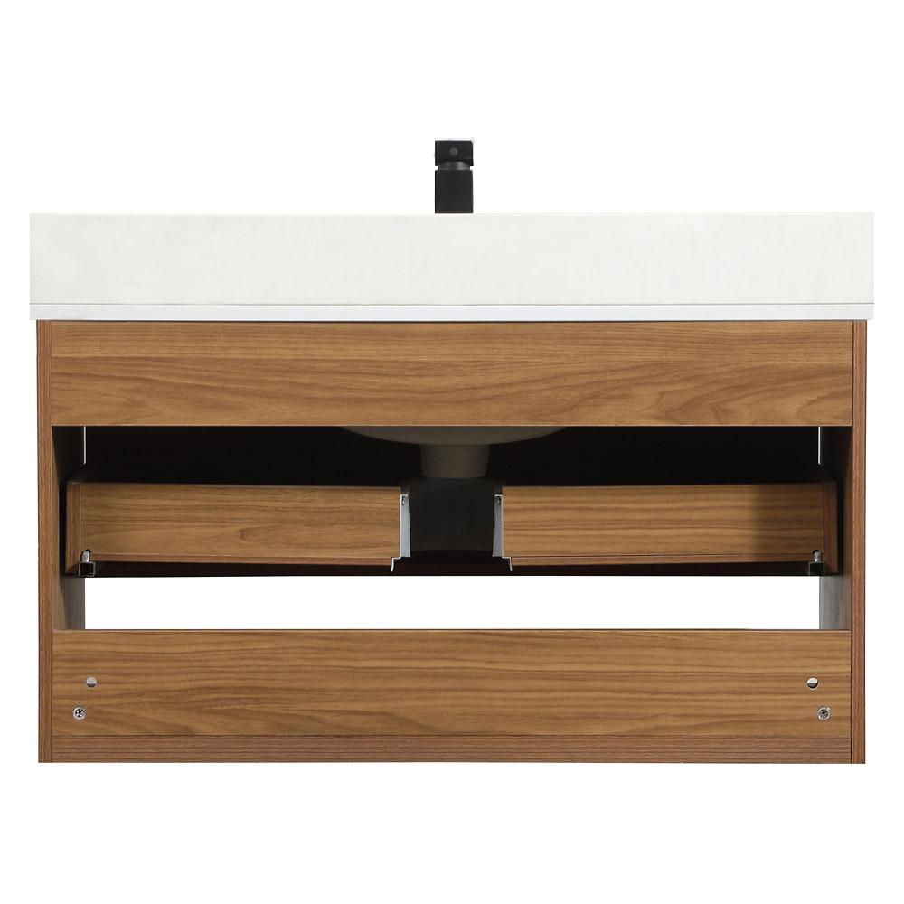 Elegant Bathroom Vanity - Walnut Brown (VF43536WB-BS)