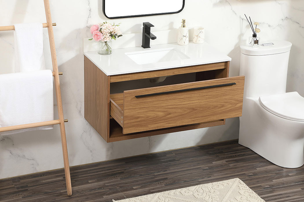 Elegant Bathroom Vanity - Walnut Brown (VF43536WB-BS)