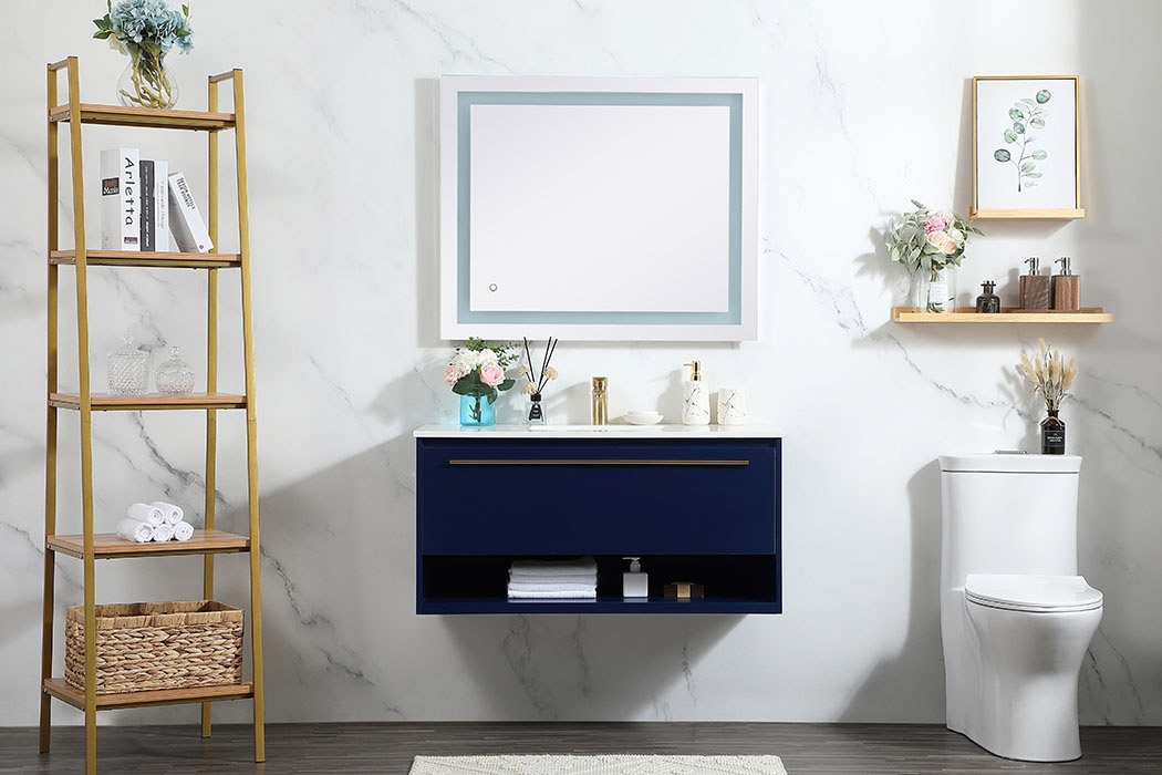 Elegant Bathroom Vanity - Blue (VF43540MBL)