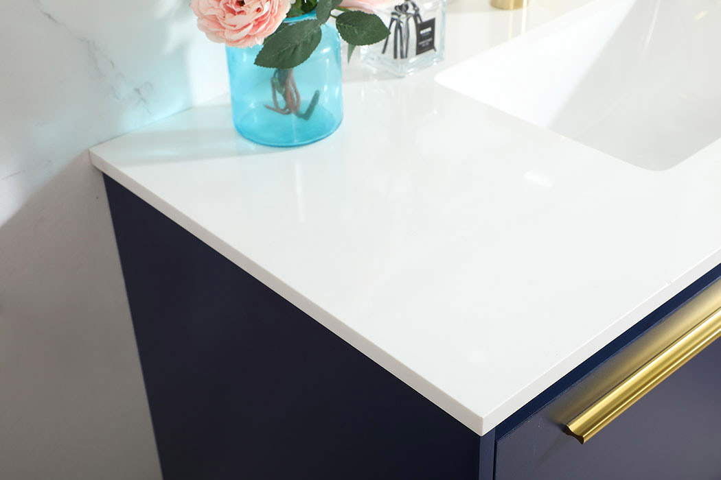 Elegant Bathroom Vanity - Blue (VF43540MBL)