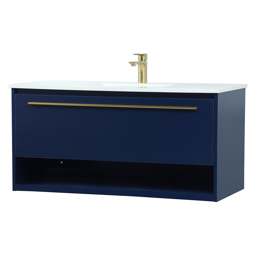 Elegant Bathroom Vanity - Blue (VF43540MBL)