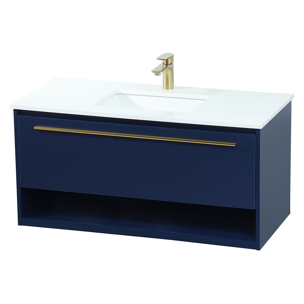 Elegant Bathroom Vanity - Blue (VF43540MBL)