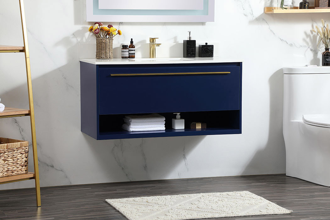 Elegant Bathroom Vanity - Blue (VF43540MBL-BS)