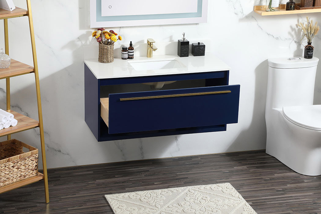 Elegant Bathroom Vanity - Blue (VF43540MBL-BS)