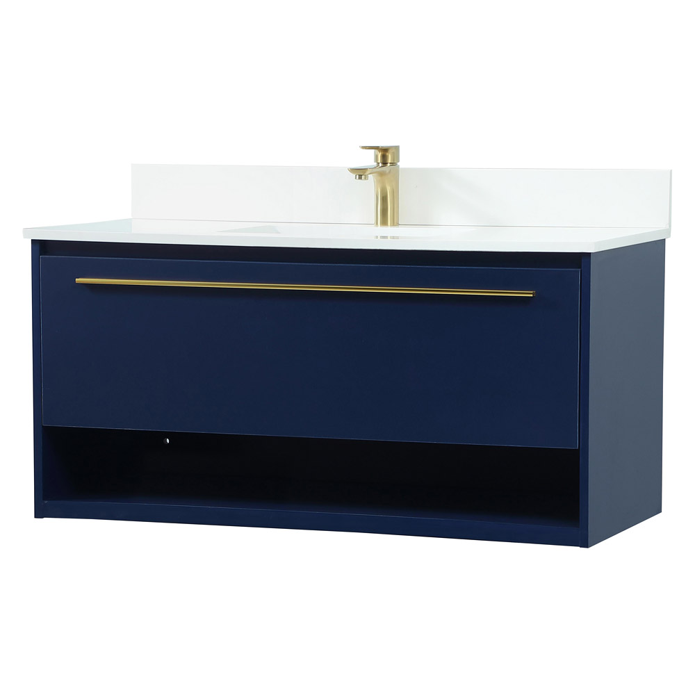 Elegant Bathroom Vanity - Blue (VF43540MBL-BS)