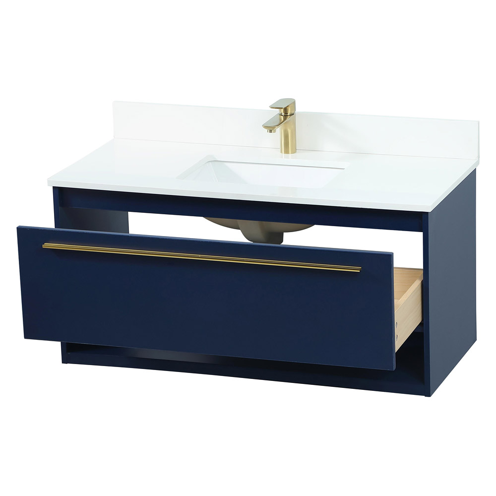 Elegant Bathroom Vanity - Blue (VF43540MBL-BS)