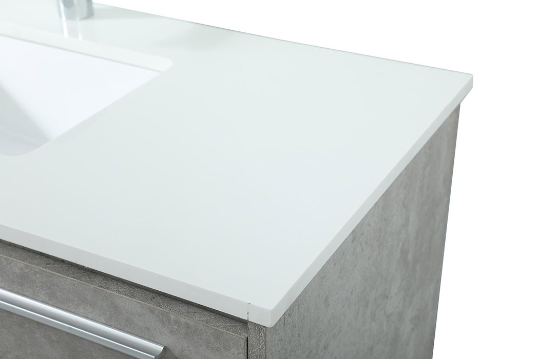 Elegant Bathroom Vanity - Concrete Gray (VF43540MCG)