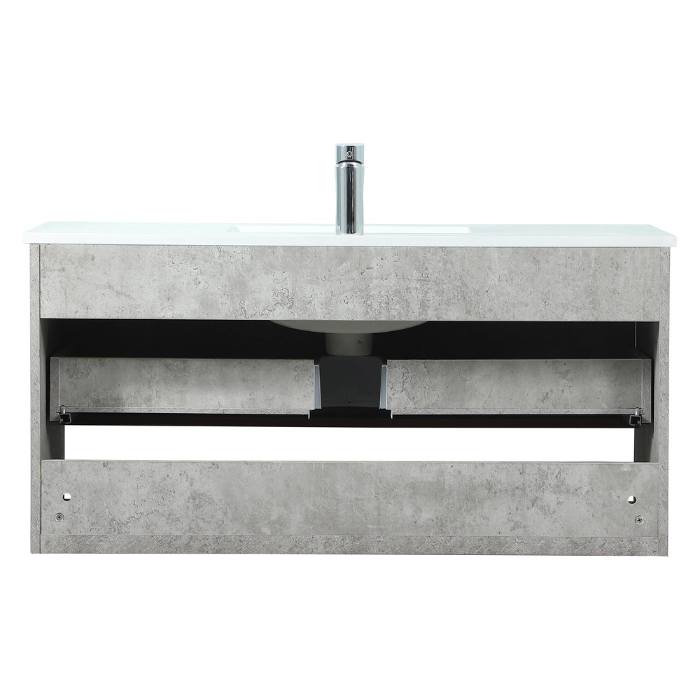 Elegant Bathroom Vanity - Concrete Gray (VF43540MCG)