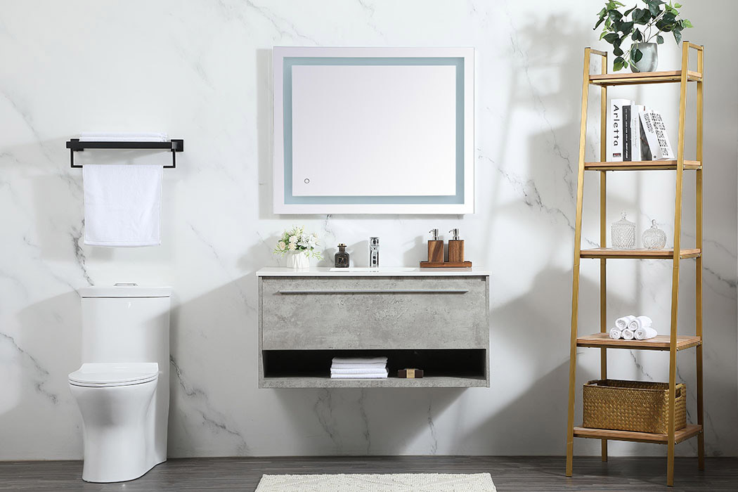 Elegant Bathroom Vanity - Concrete Gray (VF43540MCG)