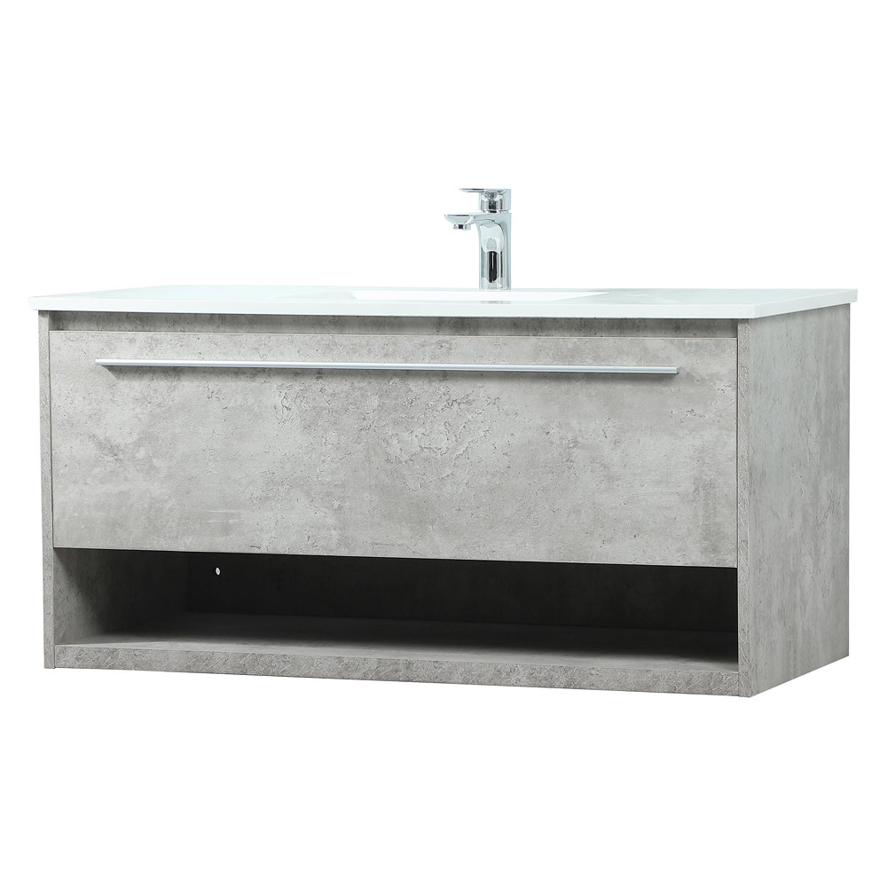 Elegant Bathroom Vanity - Concrete Gray (VF43540MCG)