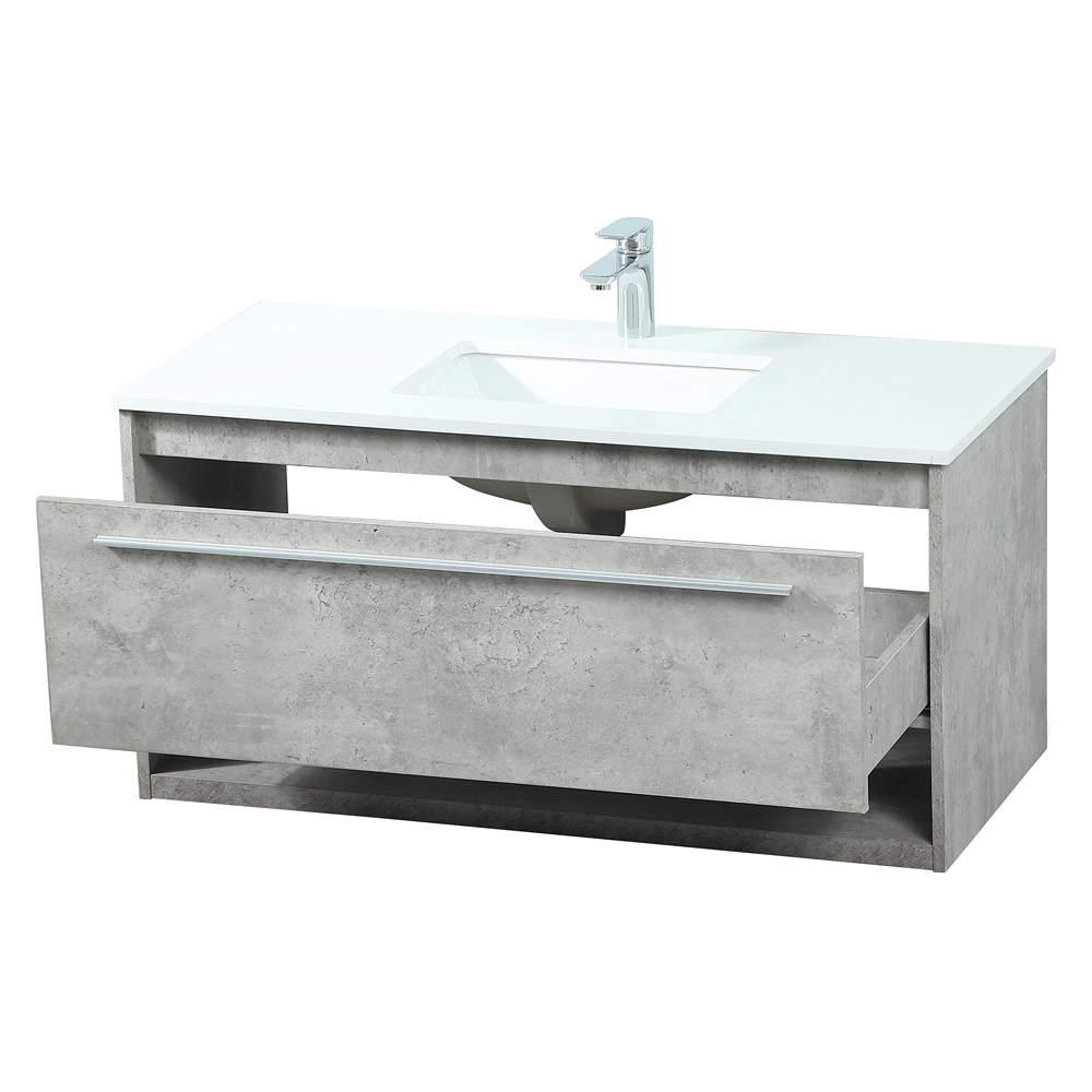 Elegant Bathroom Vanity - Concrete Gray (VF43540MCG)