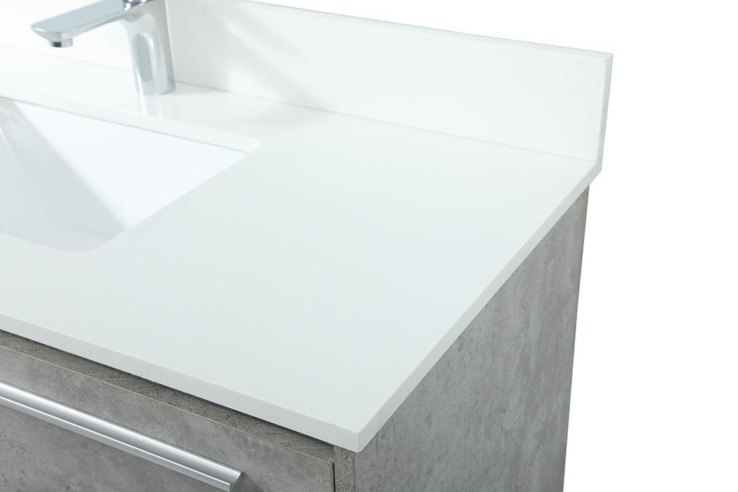 Elegant Bathroom Vanity - Concrete Gray (VF43540MCG-BS)