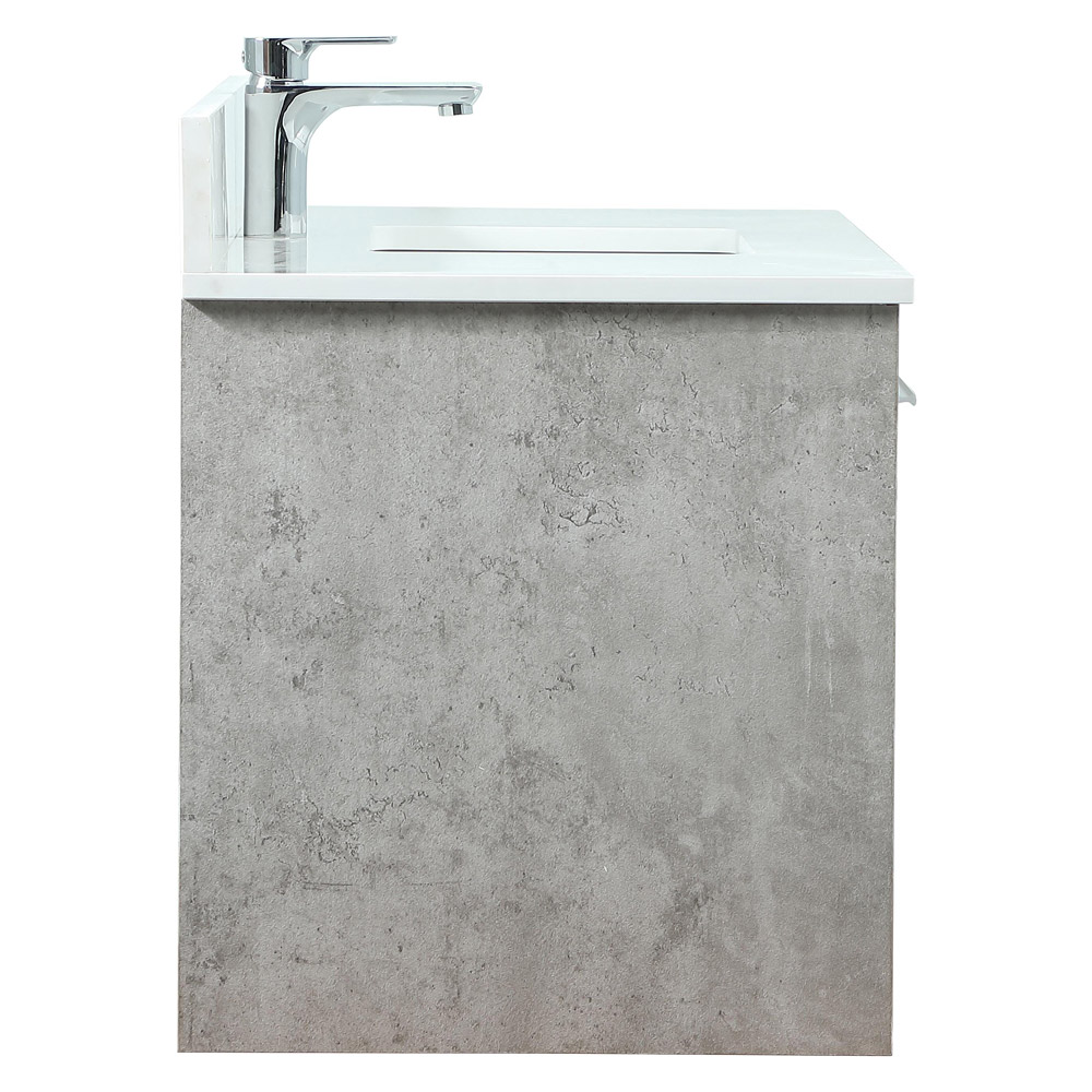 Elegant Bathroom Vanity - Concrete Gray (VF43540MCG-BS)