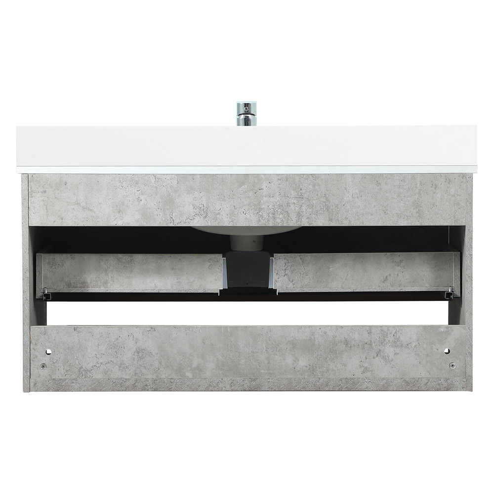 Elegant Bathroom Vanity - Concrete Gray (VF43540MCG-BS)