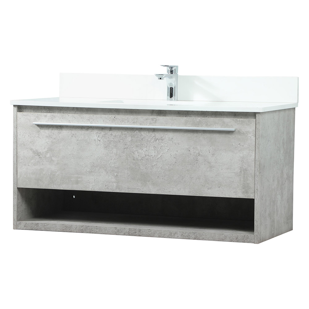 Elegant Bathroom Vanity - Concrete Gray (VF43540MCG-BS)